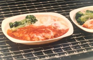 Ready-Made Meal on Metal Belt of IJ White Spiral Freezer